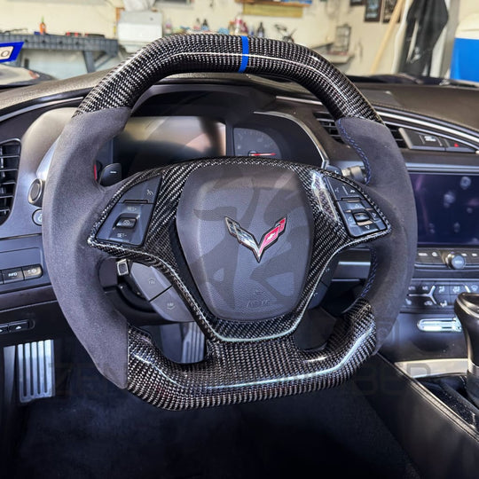 2014-2019 Chevrolet C7 Corvette Carbon Fiber Steering Wheel Steering Wheels