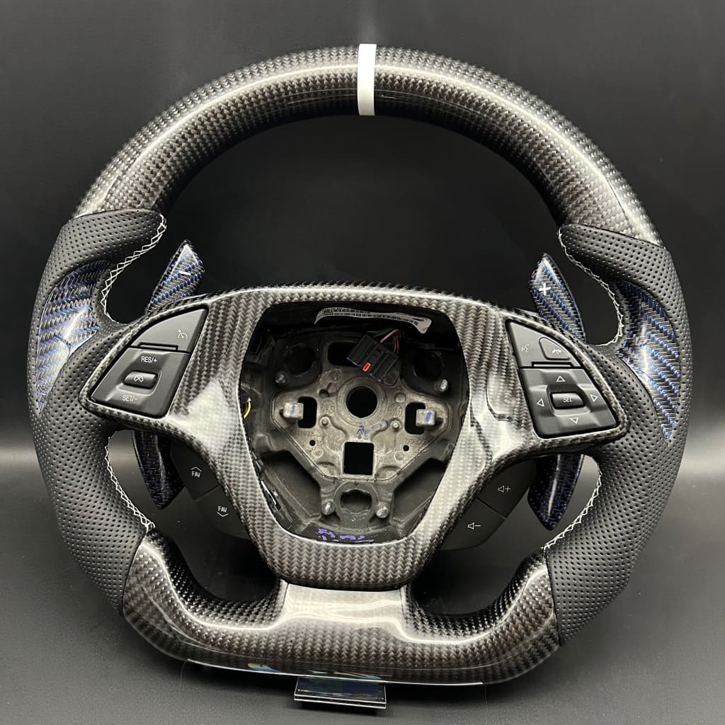 2014-2019 Chevrolet C7 Corvette Carbon Fiber Steering Wheel - Steering Wheels