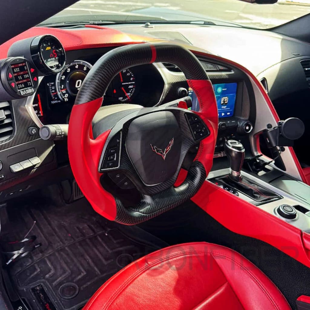 2014-2019 Chevrolet C7 Corvette Carbon Fiber Steering Wheel Steering Wheels