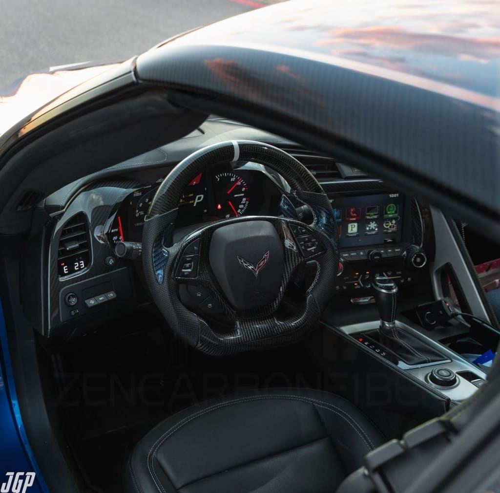 2014-2019 Chevrolet C7 Corvette Carbon Fiber Steering Wheel Steering Wheel
