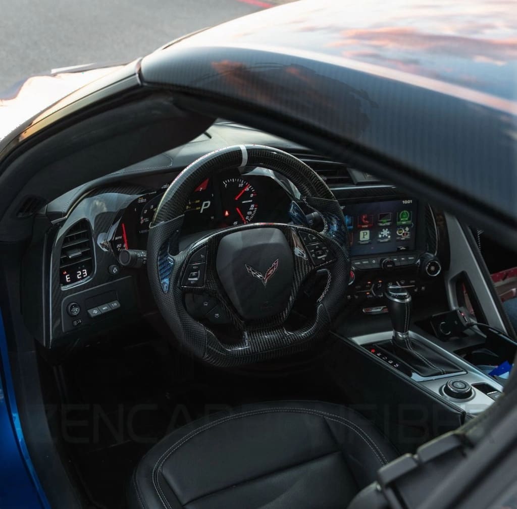 2014-2019 Chevrolet C7 Corvette Carbon Fiber Steering Wheel Steering Wheel