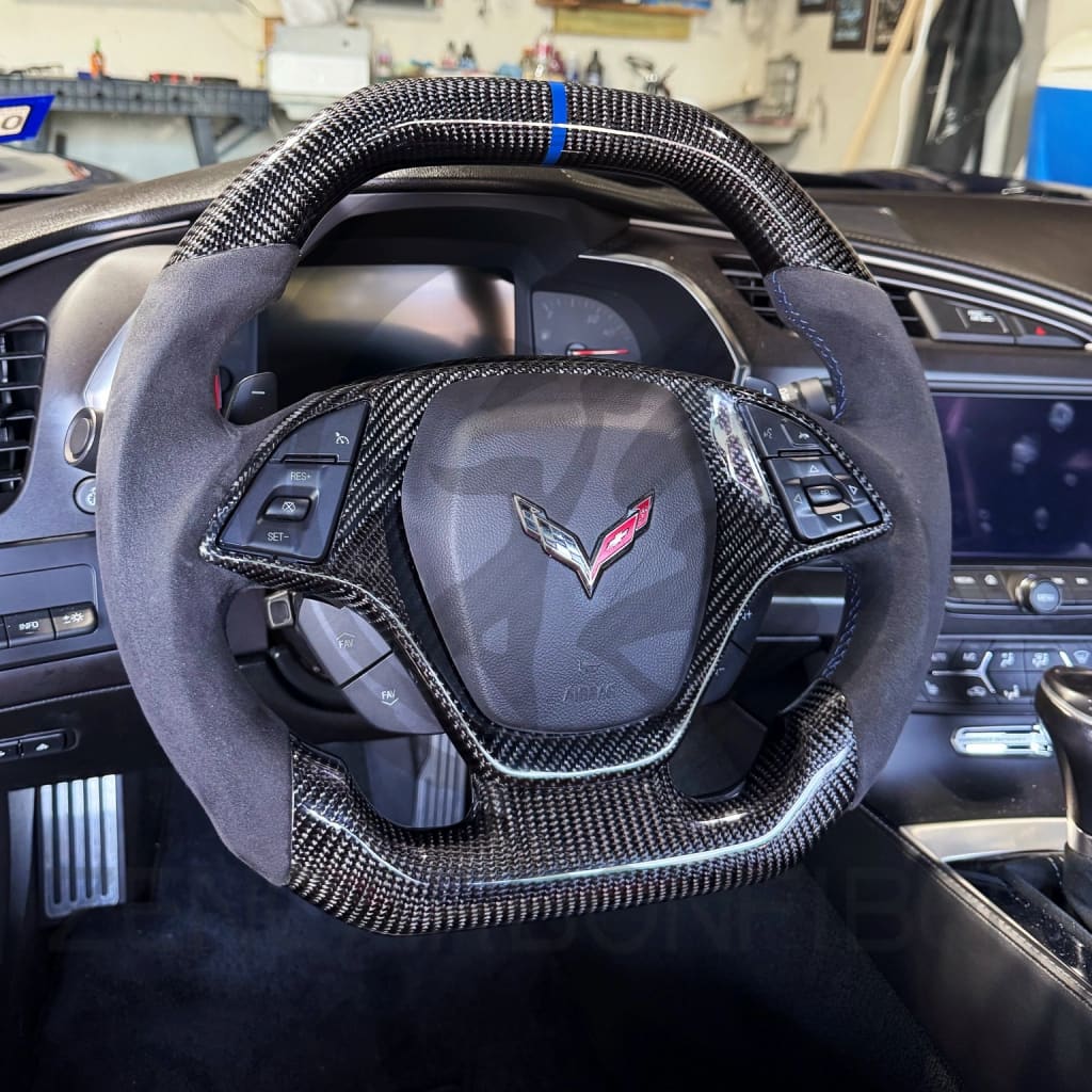 2014-2019 Chevrolet C7 Corvette Carbon Fiber Steering Wheel Steering Wheels
