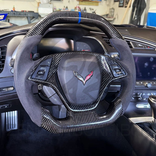 2014-2019 Chevrolet C7 Corvette Carbon Fiber Steering Wheel Steering Wheels