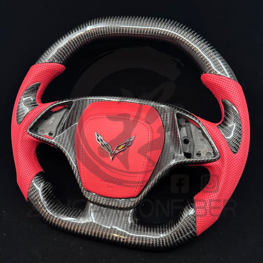 2014-2019 Chevrolet C7 Corvette Carbon Fiber Steering Wheel steering wheel