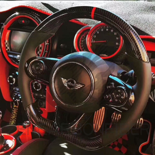 2014-2021 Mini Cooper F-series Carbon Fiber Steering Wheel - Steering Wheels