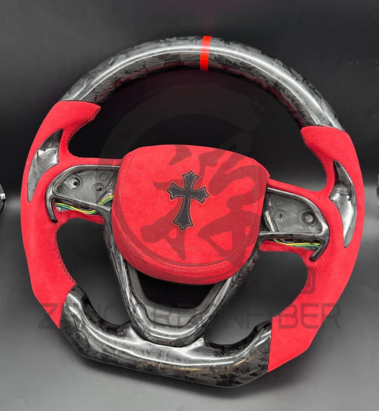 2014 + Jeep Cherokee/Wk2 Grand Cherokee (Non - Srt) Carbon Fiber Steering Wheel