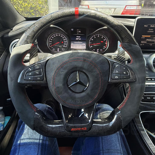 2015-2018 Mercedes Benz AMG Carbon Fiber Steering Wheel - Steering Wheels