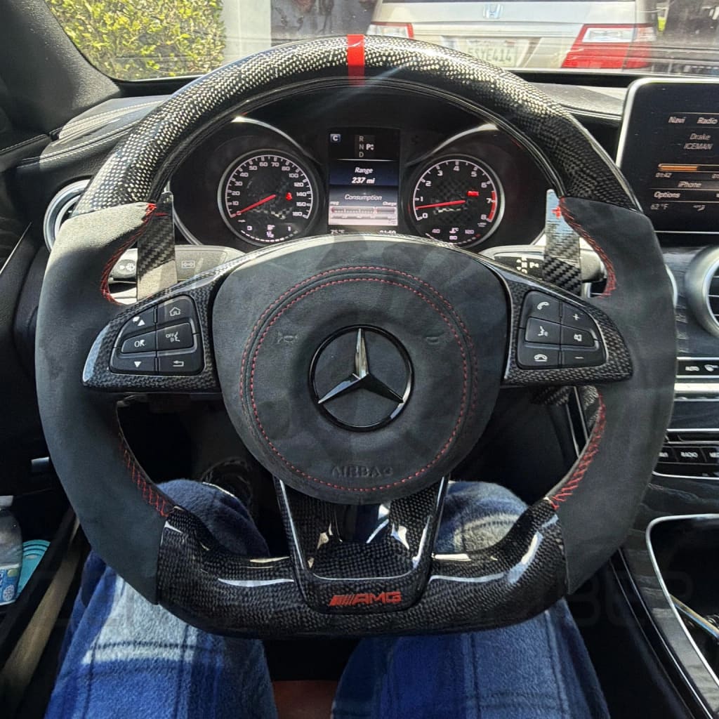 2015-2018 Mercedes Benz AMG Carbon Fiber Steering Wheel - Steering Wheels