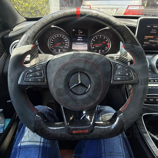 2015-2018 Mercedes Benz AMG Carbon Fiber Steering Wheel - Steering Wheels