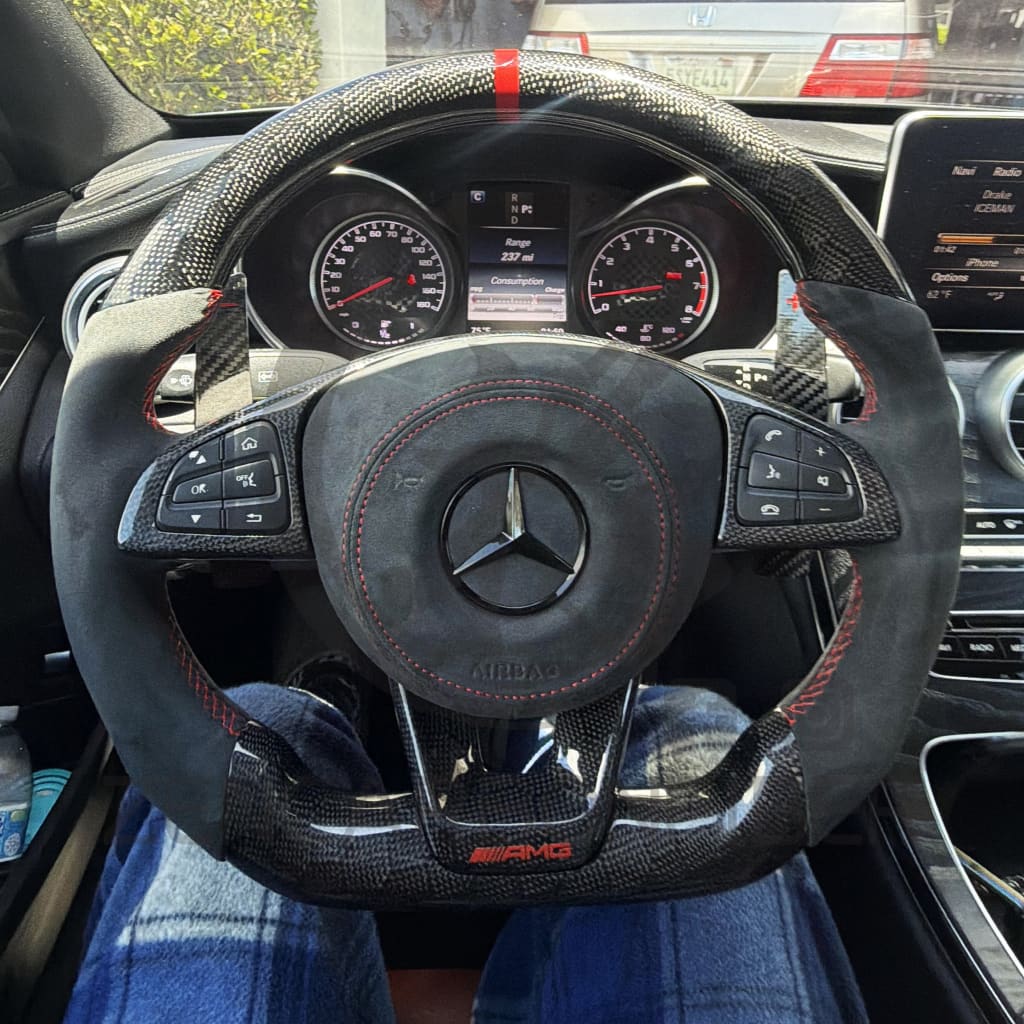 2015-2018 Mercedes Benz AMG Carbon Fiber Steering Wheel - Steering Wheels
