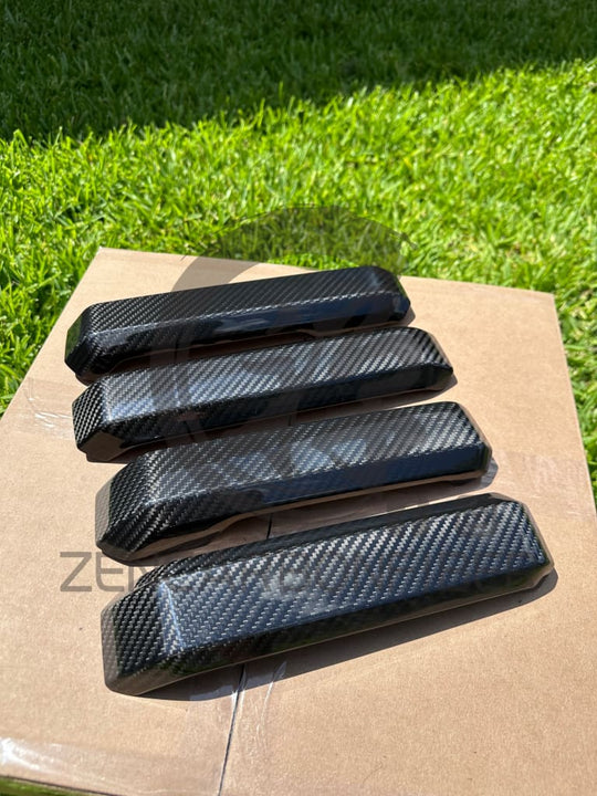 2015-2020 Ford F150/Raptor Carbon Fiber Interior Door Handle Covers(4-Piece Set)