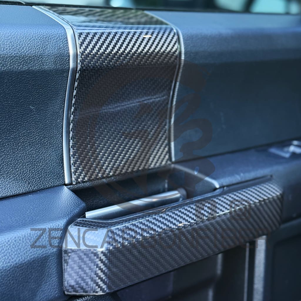 2015-2020 Ford F150/Raptor Carbon Fiber Interior Door Handle Covers(4-Piece Set)
