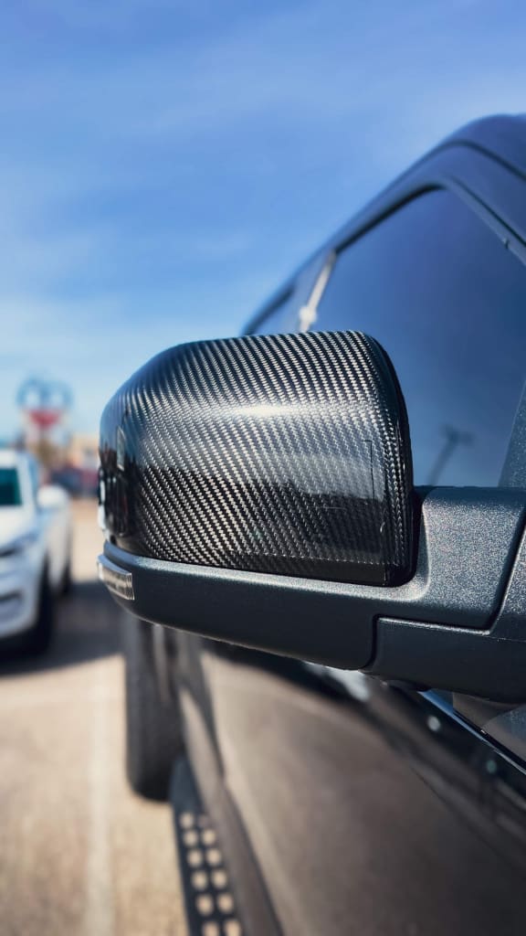2015-2020 Ford F150/Raptor Carbon Fiber Mirror Caps Replacements
