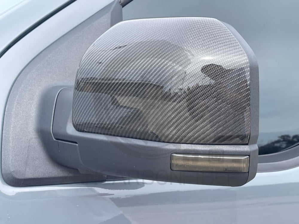 2015 - 2020 Ford F150/Raptor Carbon Fiber Mirror Caps Replacements