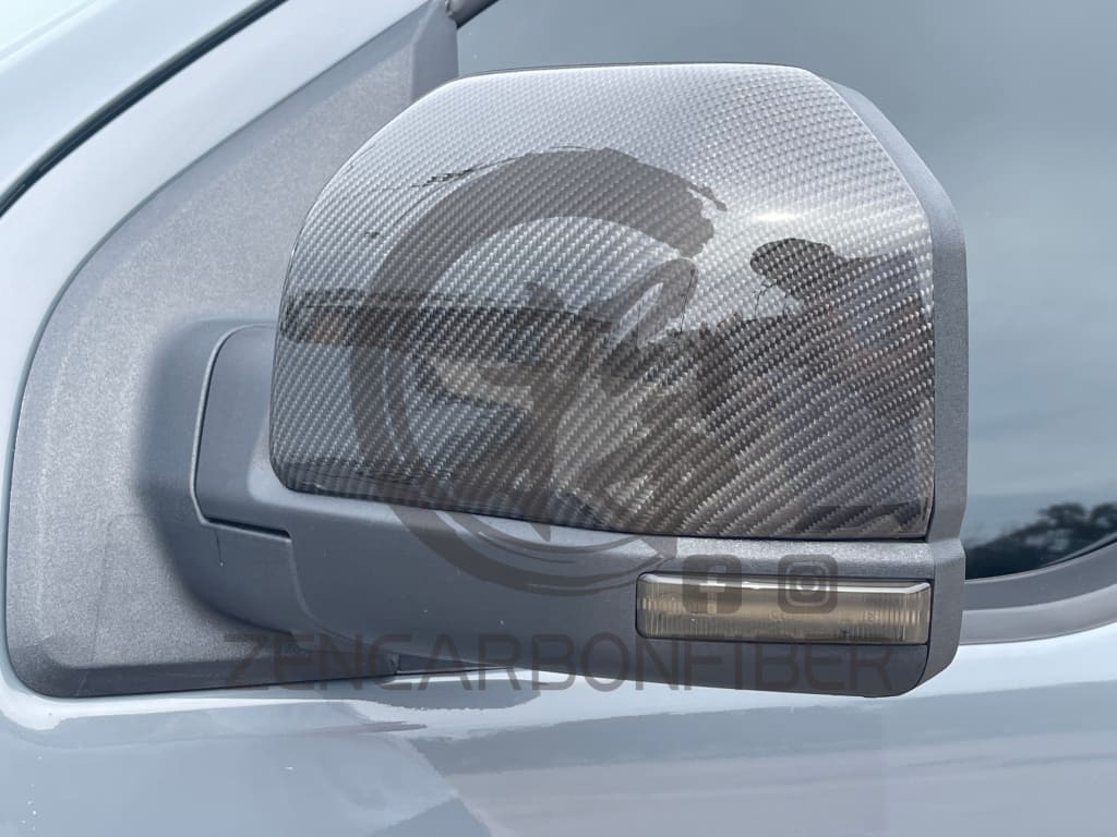 2015 - 2020 Ford F150/Raptor Carbon Fiber Mirror Caps Replacements