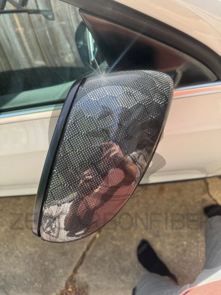 2015-2021 Volkswagen/VW Golf MK7/2019 + Jetta Carbon Fiber Mirror Caps Replacements