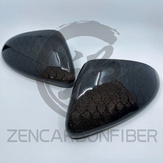 2015-2021 Volkswagen/VW Golf MK7 GTI/R/Jetta GLI Carbon Fiber Mirror Caps Replacements Honeycomb carbon fiber / Golf