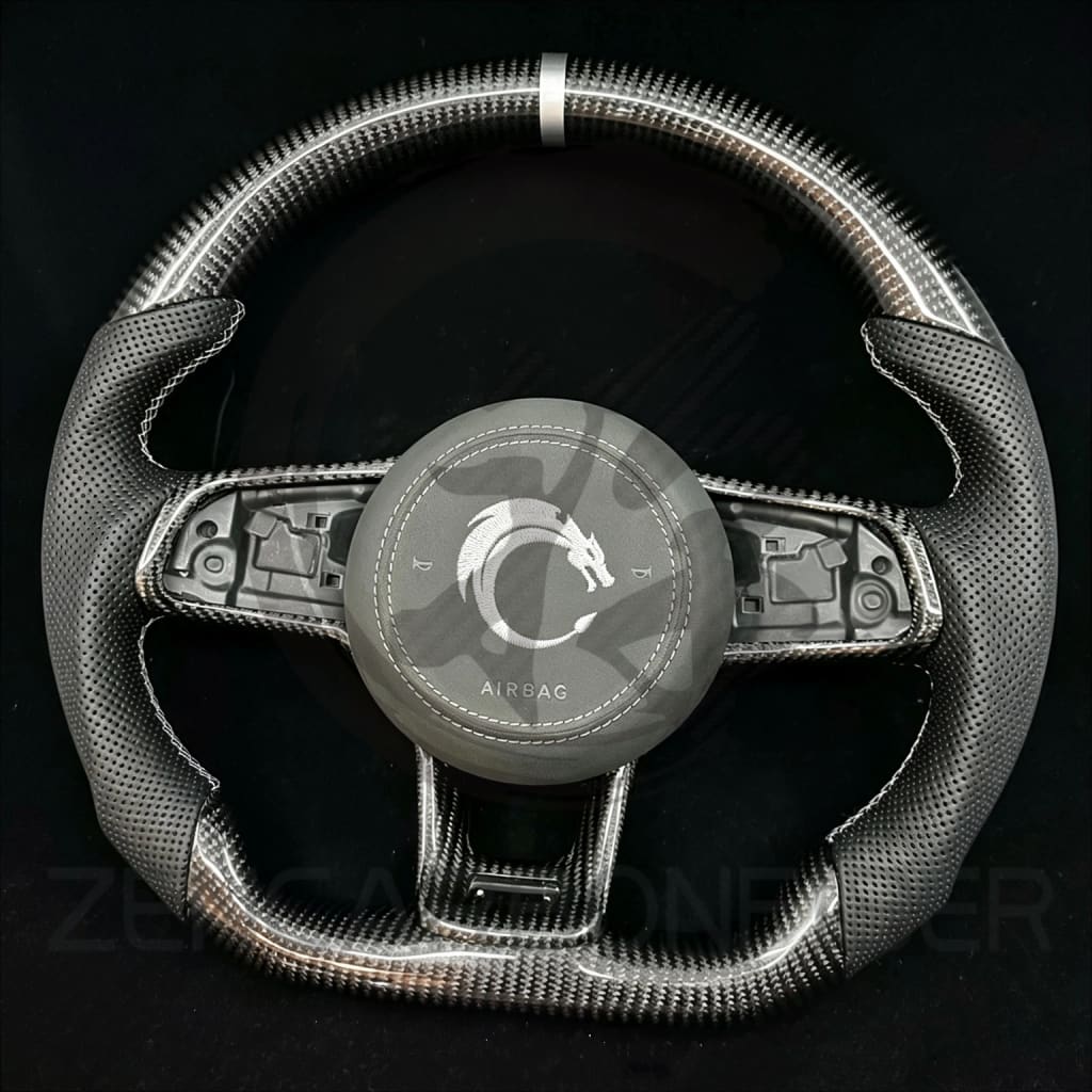 2015-2021 Volkswagen/VW Golf MK7 GTI/R/Jetta GLI Carbon Fiber Steering Wheel - Steering Wheels