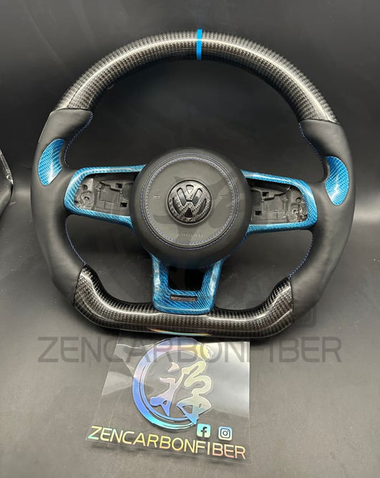 2015-2021 Volkswagen Golf Mk7 Gti/R/Jetta Gli Carbon Fiber Steering Wheel