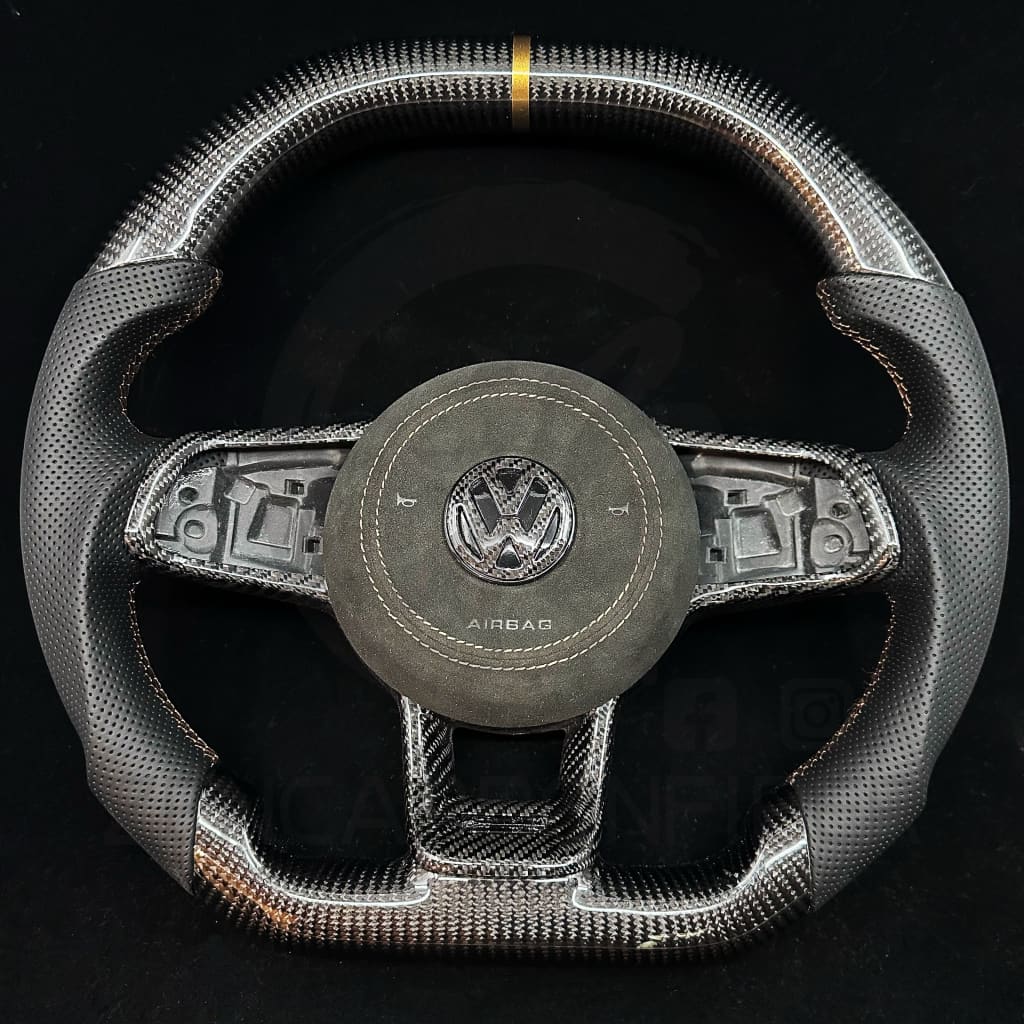 2015-2021 Volkswagen/VW Golf MK7 GTI/R/Jetta GLI Carbon Fiber Steering Wheel Steering Wheels