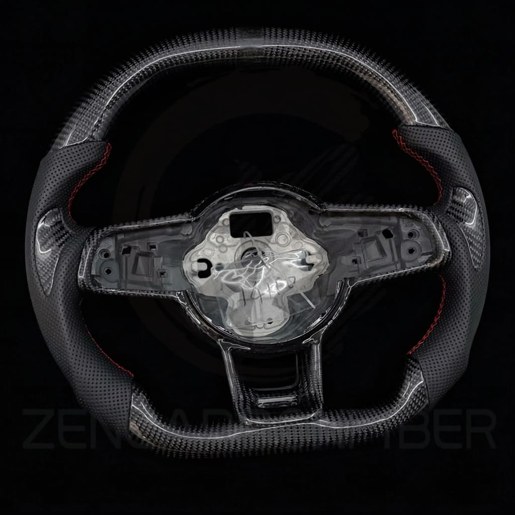 2015-2021 Volkswagen/VW Golf MK7 GTI/R/Jetta GLI Carbon Fiber Steering Wheel - Steering Wheels