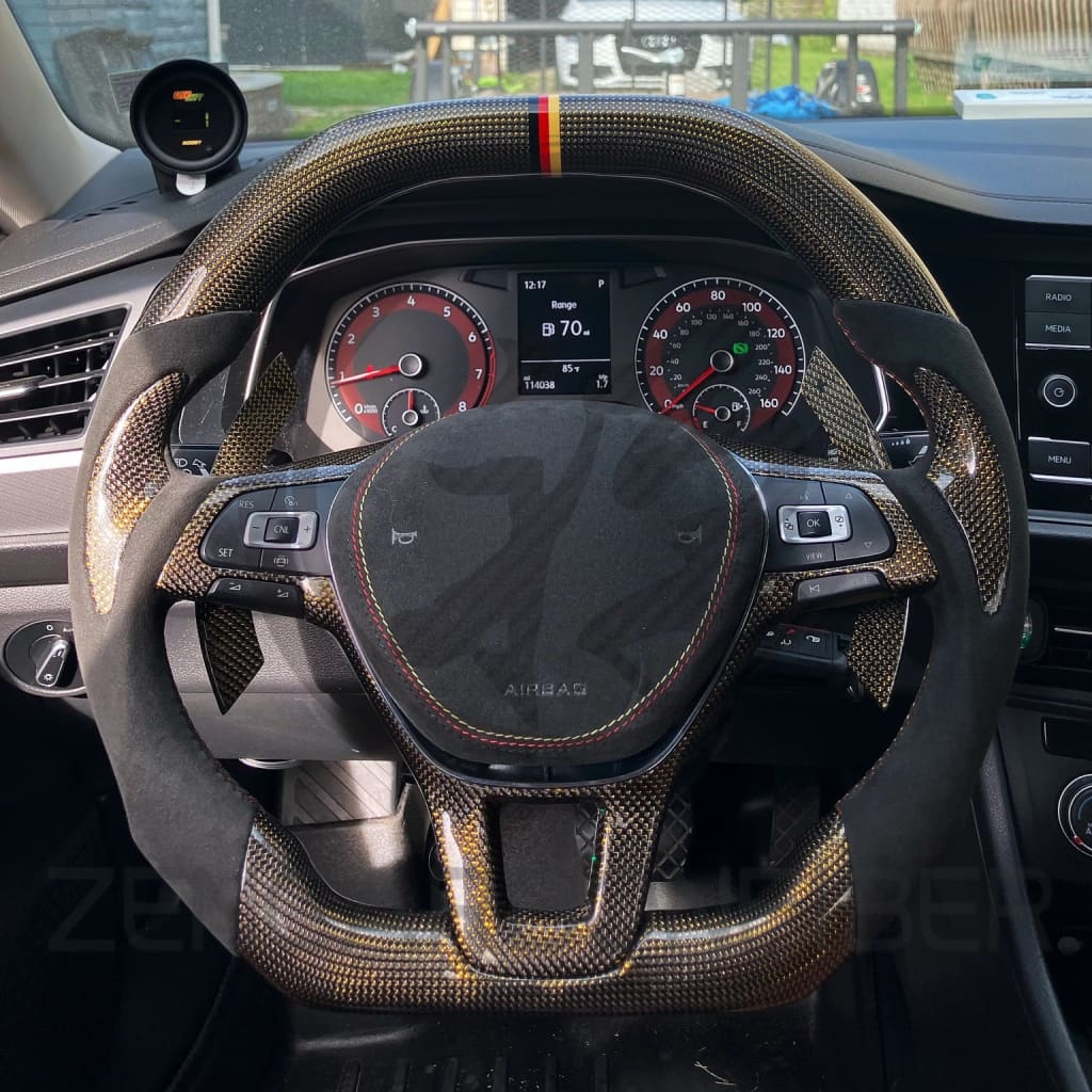 2015-2021 Volkswagen/VW MK7 Golf/Jetta/Passat Carbon Fiber Steering Wheel - Steering Wheels