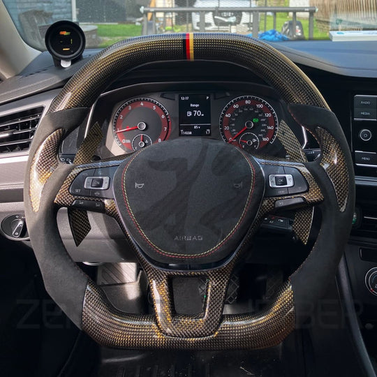 2015-2021 Volkswagen/VW MK7 Golf/Jetta/Passat Carbon Fiber Steering Wheel - Steering Wheels