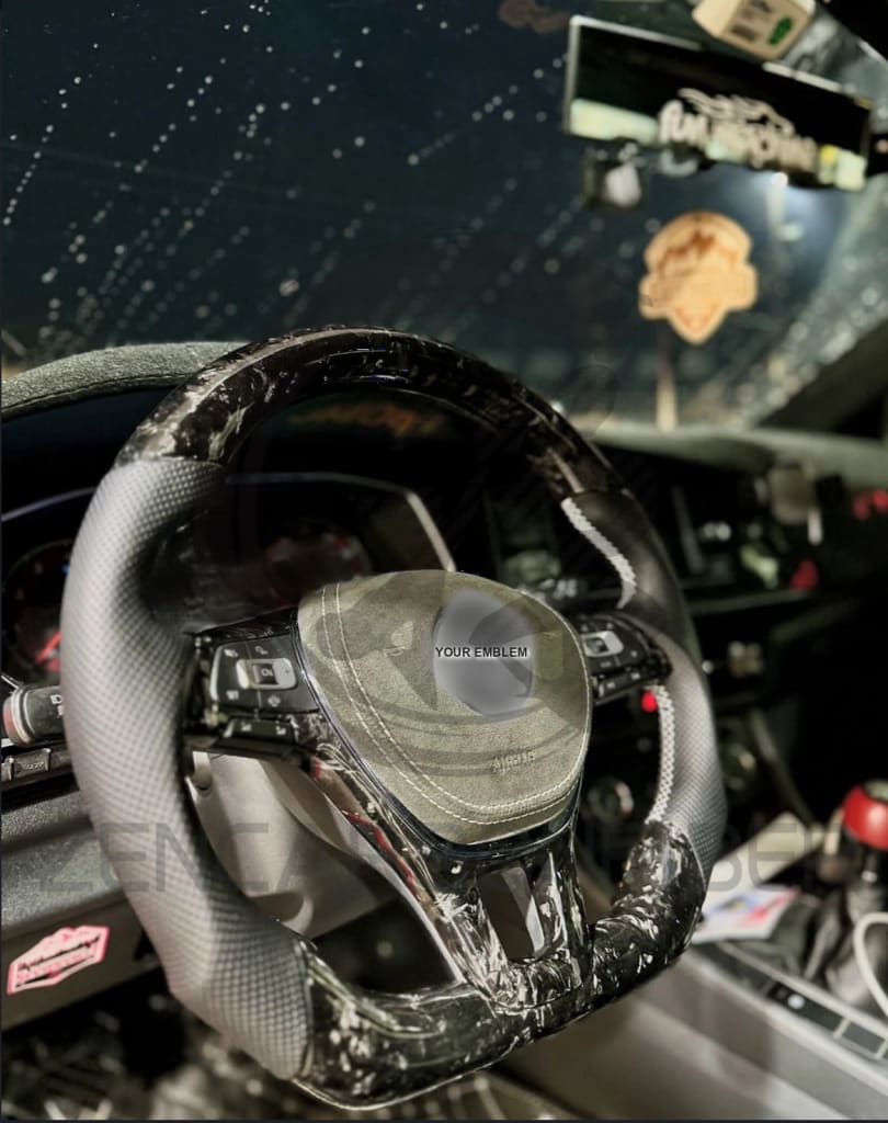 2015-2021 Volkswagen/VW MK7 Golf/Jetta/Passat Carbon Fiber Steering Wheel - Steering Wheels