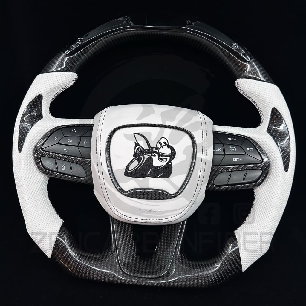 2015-2023 Dodge Charger/Challenger/Durango/WK2 Jeep SRT/Trackhawk Carbon Fiber Steering Wheel Steering Wheels