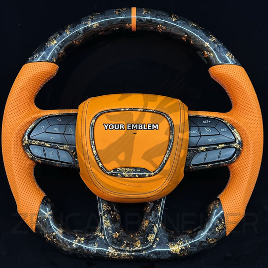 2015-2023 Dodge Charger/Challenger/Durango/WK2 Jeep SRT/Trackhawk Carbon Fiber Steering Wheel - Steering Wheels