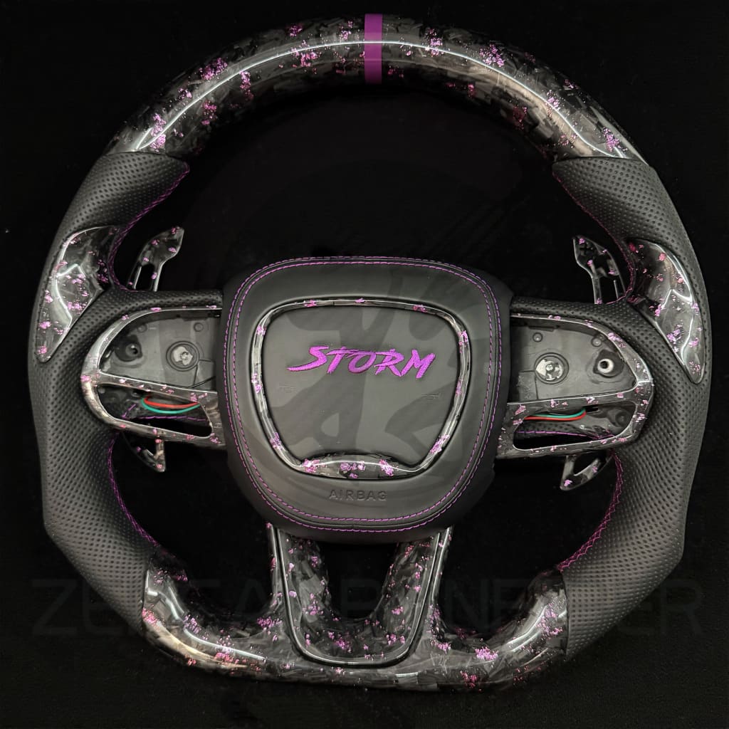 2015-2023 Dodge Charger/Challenger/Durango/WK2 Jeep SRT/Trackhawk Carbon Fiber Steering Wheel - Steering Wheels