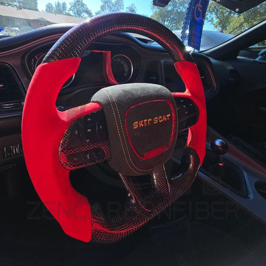 2015-2023 Dodge Charger/Challenger/Durango/WK2 Jeep SRT/Trackhawk Carbon Fiber Steering Wheel Steering Wheels