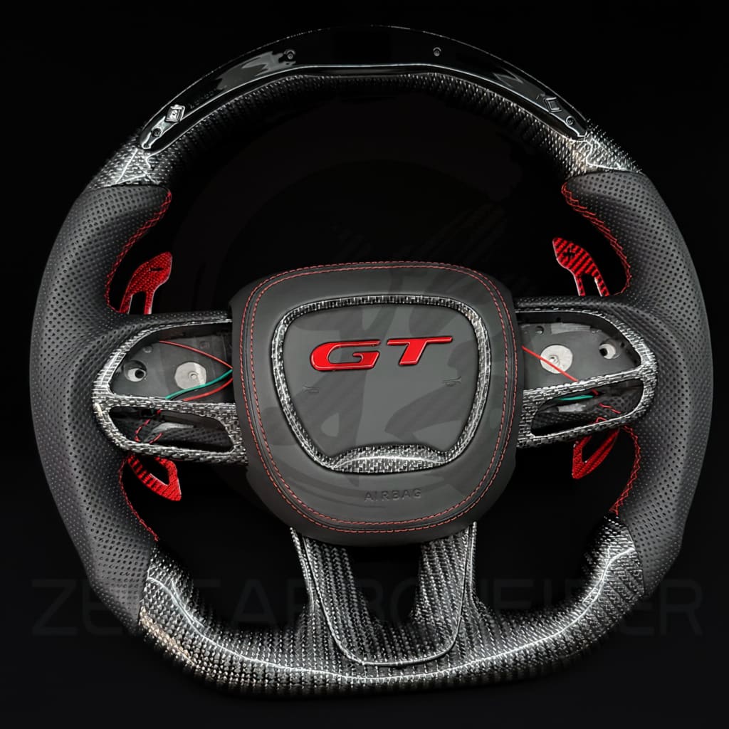 2015-2023 Dodge Charger/Challenger/Durango/WK2 Jeep SRT/Trackhawk Carbon Fiber Steering Wheel - Steering Wheels