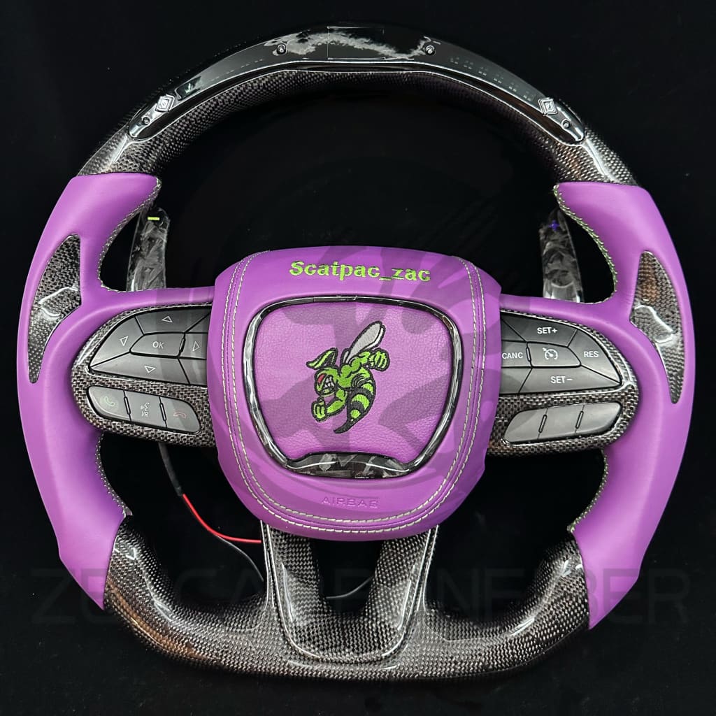 2015-2023 Dodge Charger/Challenger/Durango/WK2 Jeep SRT/Trackhawk Carbon Fiber Steering Wheel Steering Wheels