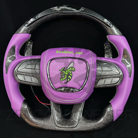 2015-2023 Dodge Charger/Challenger/Durango/WK2 Jeep SRT/Trackhawk Carbon Fiber Steering Wheel Steering Wheels