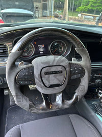 2015+ Dodge Charger/Challenger/Durango/WK2 Jeep SRT/Trackhawk Carbon Fiber Steering Wheel