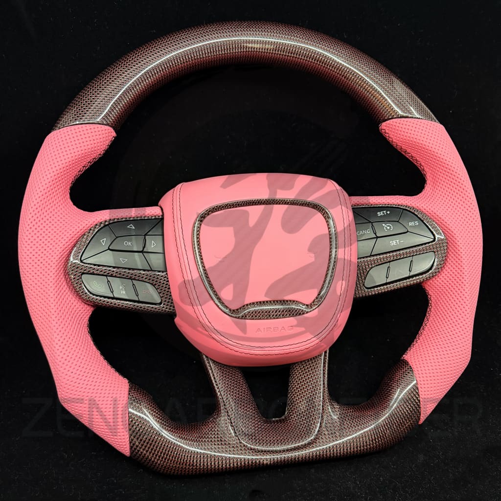 2015-2023 Dodge Charger/Challenger/Durango/WK2 Jeep SRT/Trackhawk Carbon Fiber Steering Wheel - Steering Wheels