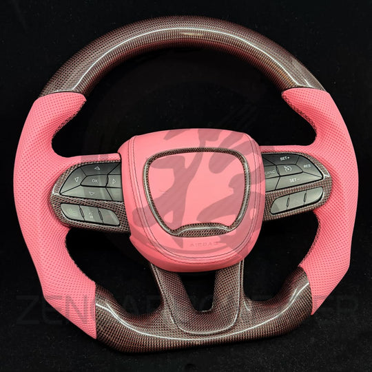 2015-2023 Dodge Charger/Challenger/Durango/WK2 Jeep SRT/Trackhawk Carbon Fiber Steering Wheel - Steering Wheels