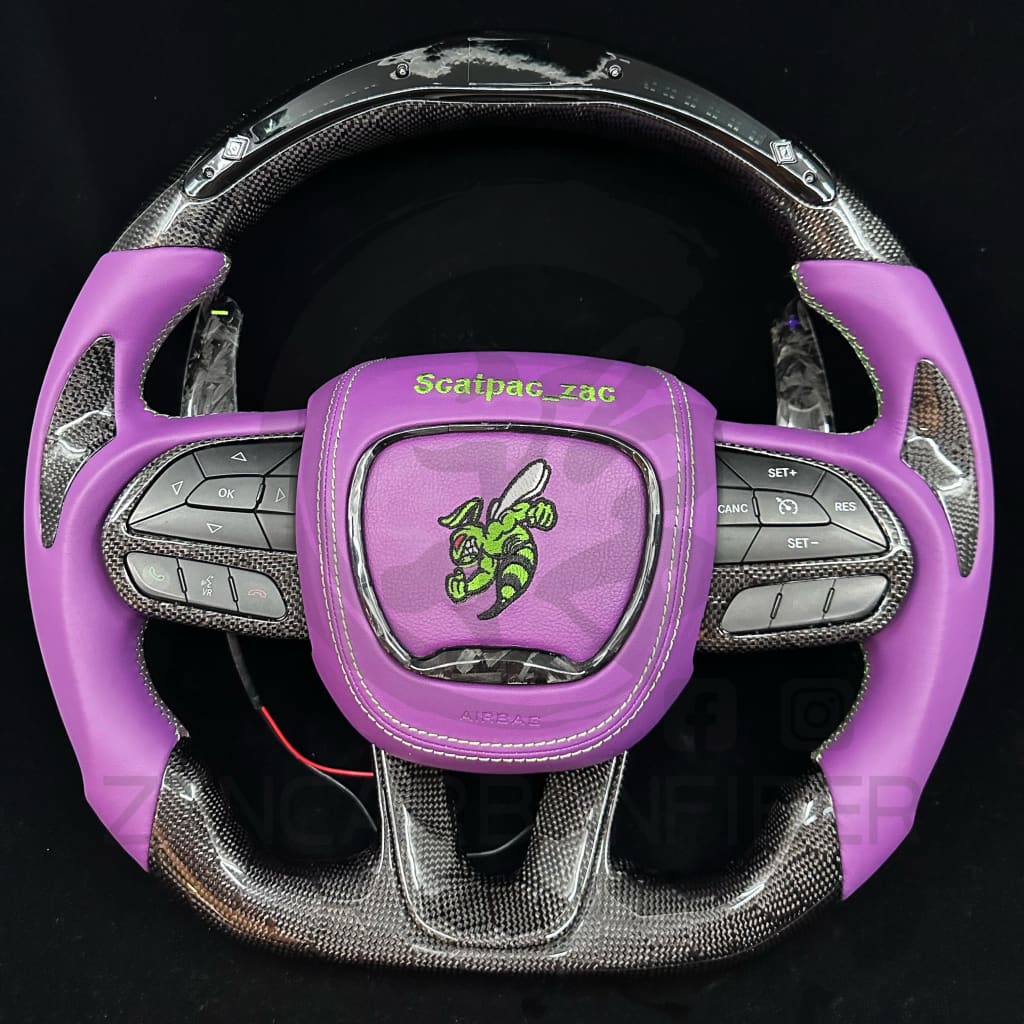 2015-2023 Dodge Charger/Challenger/Durango/WK2 Jeep SRT/Trackhawk Carbon Fiber Steering Wheel Steering Wheels