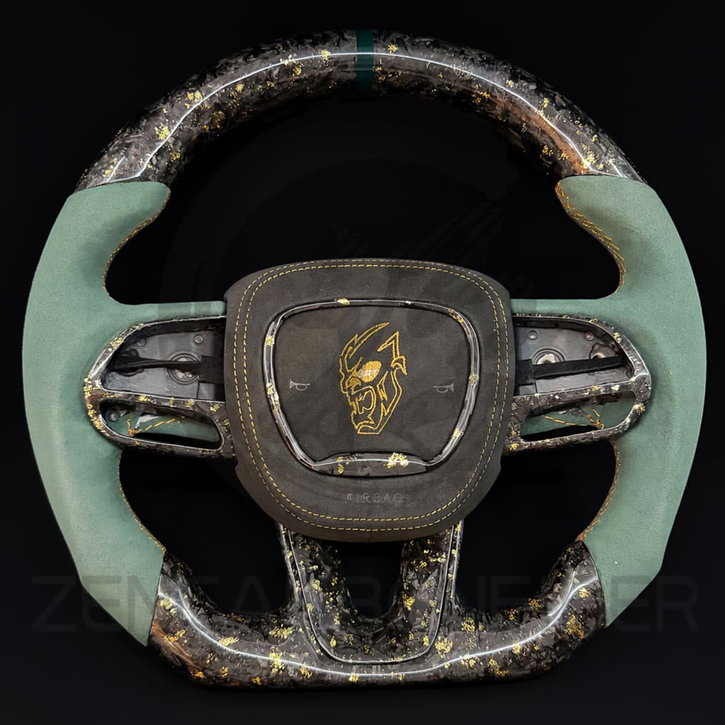 2015-2023 Dodge Charger/Challenger/Durango/WK2 Jeep SRT/Trackhawk Carbon Fiber Steering Wheel - Steering Wheels