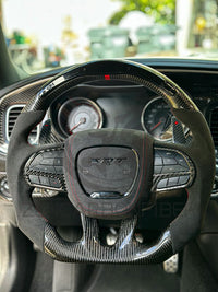 2015+ Dodge Charger/Challenger/Durango/WK2 Jeep SRT/Trackhawk Carbon Fiber Steering Wheel