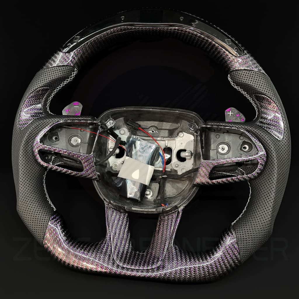 2015-2023 Dodge Charger/Challenger/Durango/WK2 Jeep SRT/Trackhawk Carbon Fiber Steering Wheel - Steering Wheels