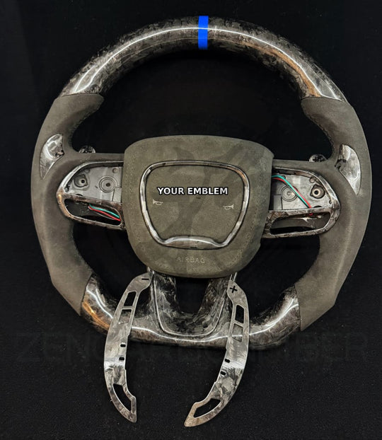 2015-2023 Dodge Charger/Challenger/Durango/WK2 Jeep SRT/Trackhawk Carbon Fiber Steering Wheel - Steering Wheels