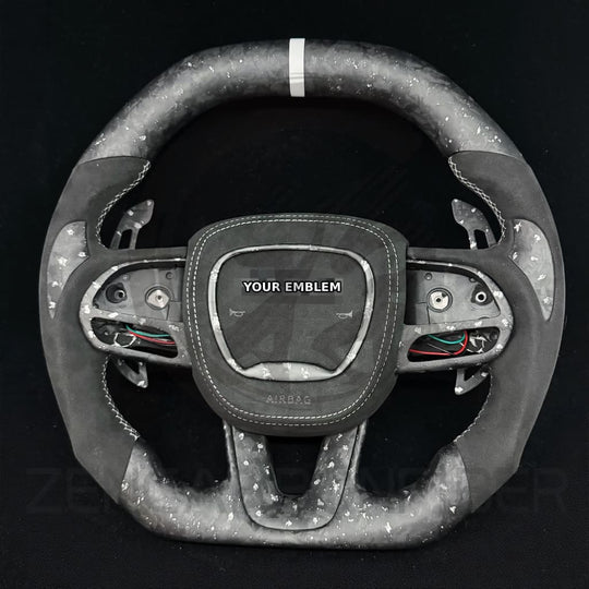 2015-2023 Dodge Charger/Challenger/Durango/WK2 Jeep SRT/Trackhawk Carbon Fiber Steering Wheel - Steering Wheels
