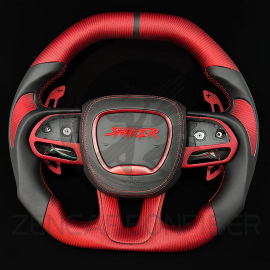 2015-2023 Dodge Charger/Challenger/Durango/WK2 Jeep SRT/Trackhawk Carbon Fiber Steering Wheel - Steering Wheels