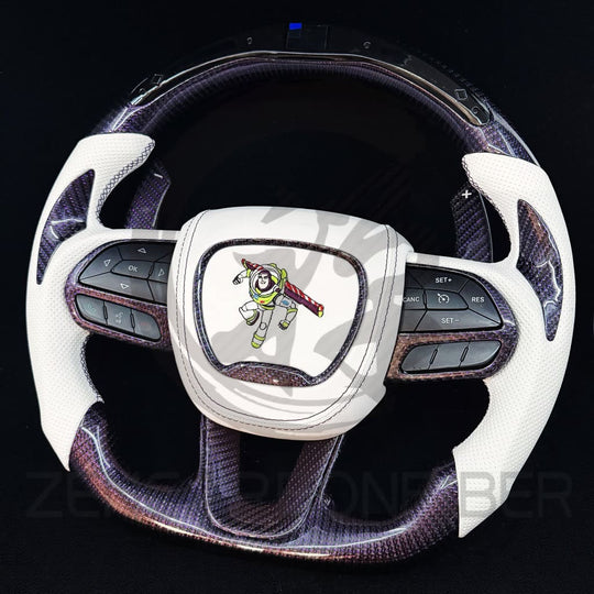 2015-2023 Dodge Charger/Challenger/Durango/WK2 Jeep SRT/Trackhawk Carbon Fiber Steering Wheel - Steering Wheels