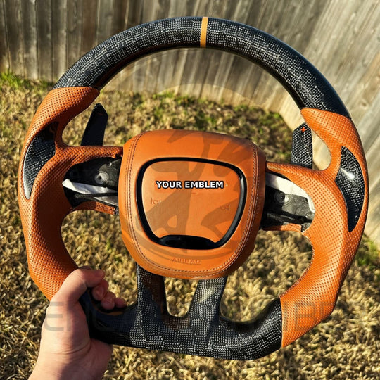 2015-2023 Dodge Charger/Challenger/Durango/WK2 Jeep SRT/Trackhawk Carbon Fiber Steering Wheel - Steering Wheels