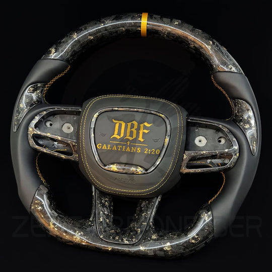 2015-2023 Dodge Charger/Challenger/Durango/WK2 Jeep SRT/Trackhawk Carbon Fiber Steering Wheel - Steering Wheels