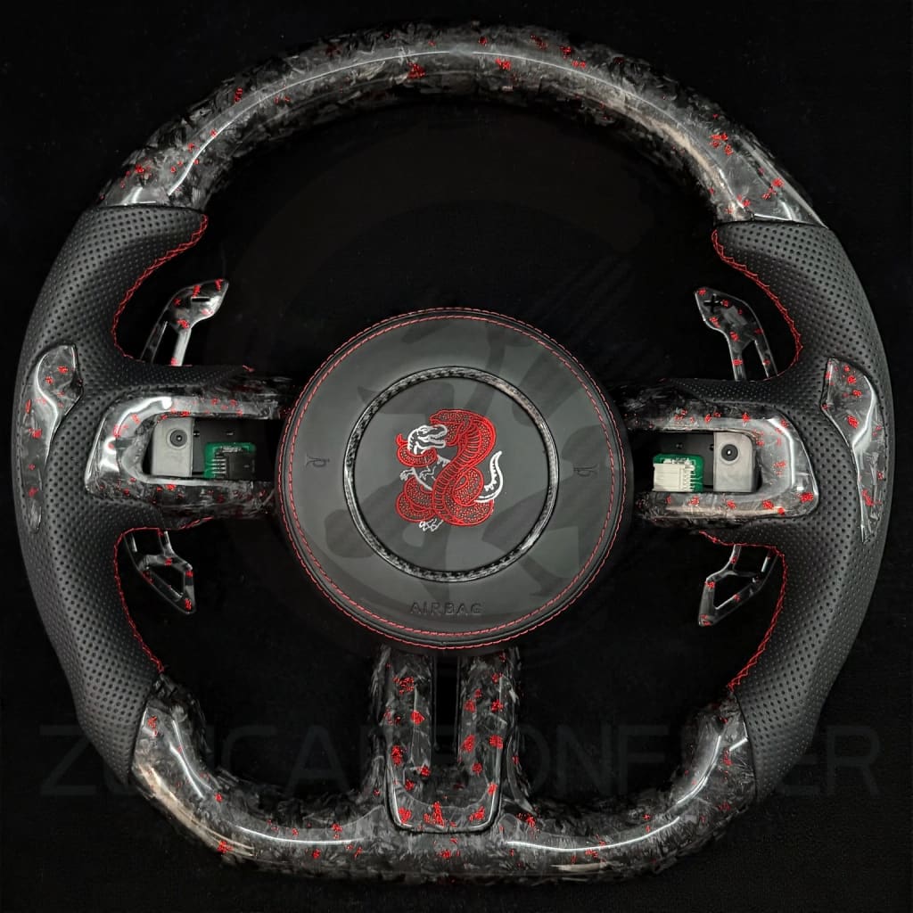 2015-2023 S550 Ford Mustang Carbon Fiber Steering Wheel - Steering Wheels
