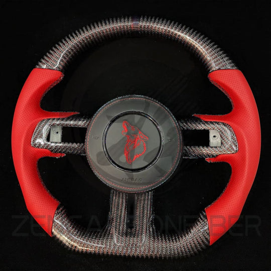 2015-2023 S550 Ford Mustang Carbon Fiber Steering Wheel - Steering Wheels